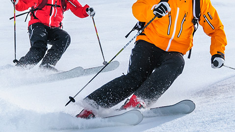 滑雪回來的路上